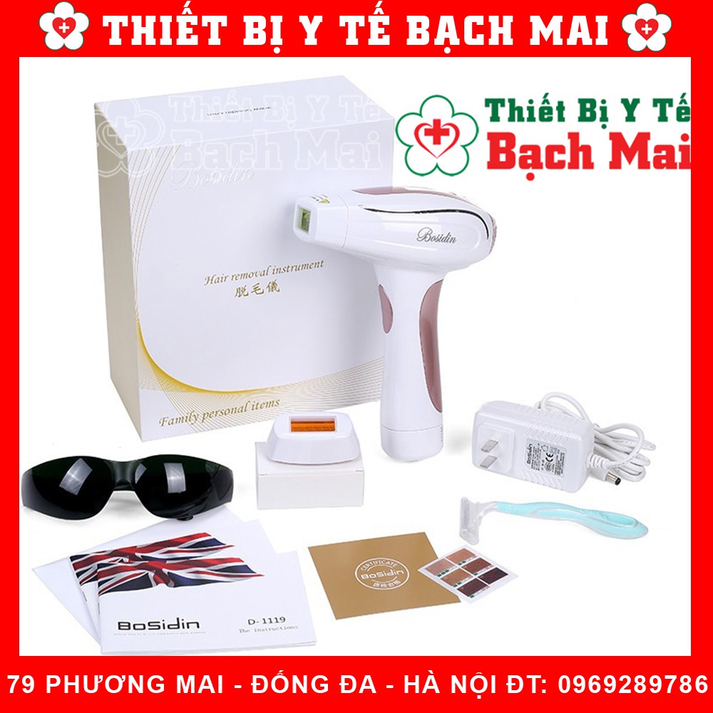 Máy Triệt Lông Vĩnh Viễn Tốt Nhất BOSIDIN D1119 Ánh Sáng Lạnh - Không Dùng Gel - Spa Chuyên Dùng