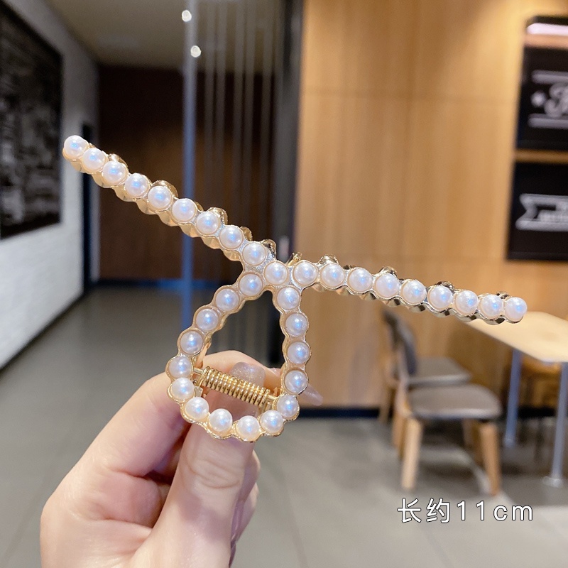 Kẹp Tóc Kim Loại Lấp Lánh Chống Trượt Thời Trang Hàn Quốc Cho Nữ