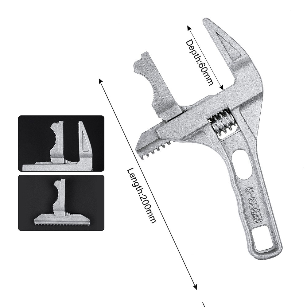 Cờ Lê Mỏ Lết Đa Năng 300mm Dụng Cụ Sửa Chữa Ống Nước Tiện Lợi