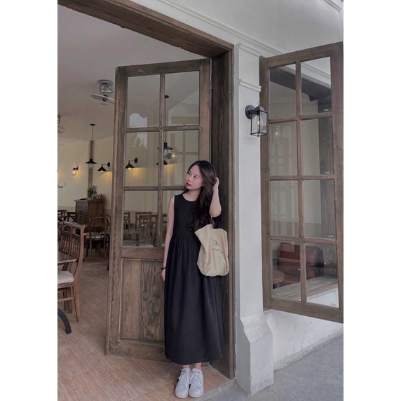 HERS - Đầm babydoll muslin phiên bản không tay