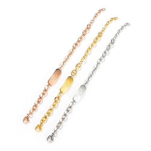 Lắc Tay Dây Xích Good Luck Titan Ko Đen TT 3192