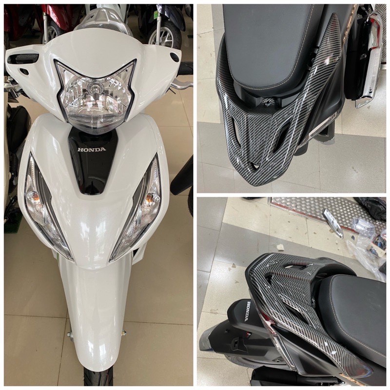 Ốp tay xách,cảng sau xe vision 2023-2021 cacbon