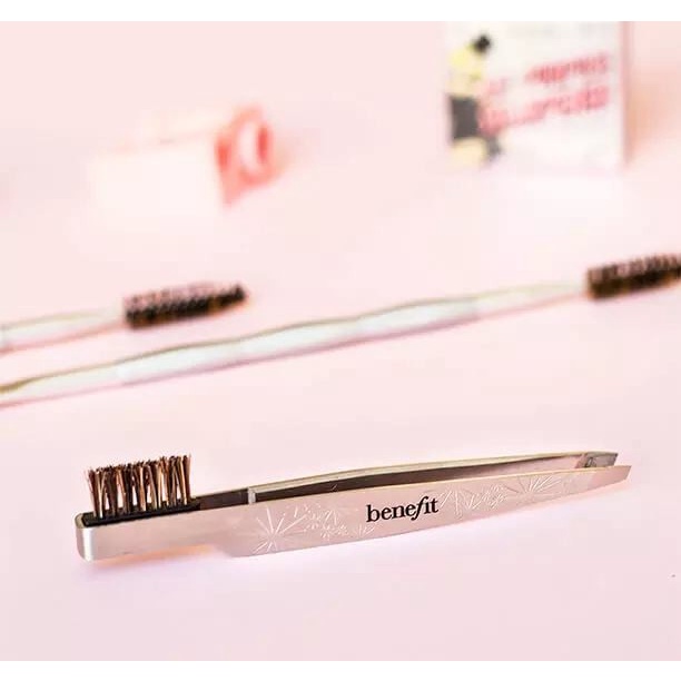 Nhíp tỉa lông mày 2 đầu Brow Grooming Tweezer &amp; Brush