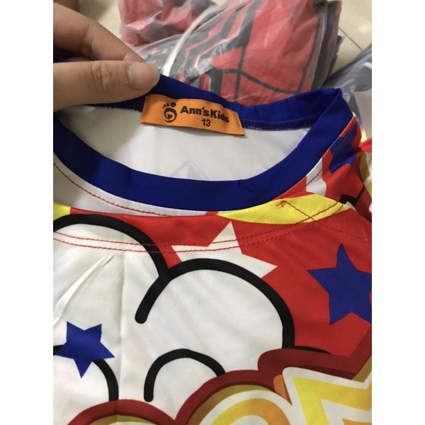 Đồ bộ bé trai siêu nhân 3D size đại