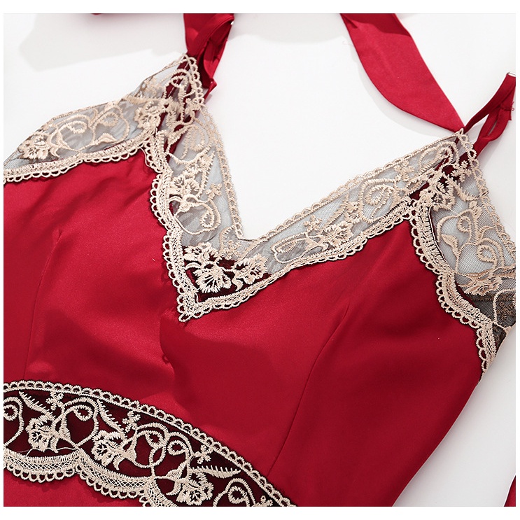 [Có video thật] Đầm ngủ /Váy ngủ lụa satin cao cấp có nệm ngực, kiểu sexy quyến rũ freeship, vải trơn mát, nhẹ mềm | BigBuy360 - bigbuy360.vn