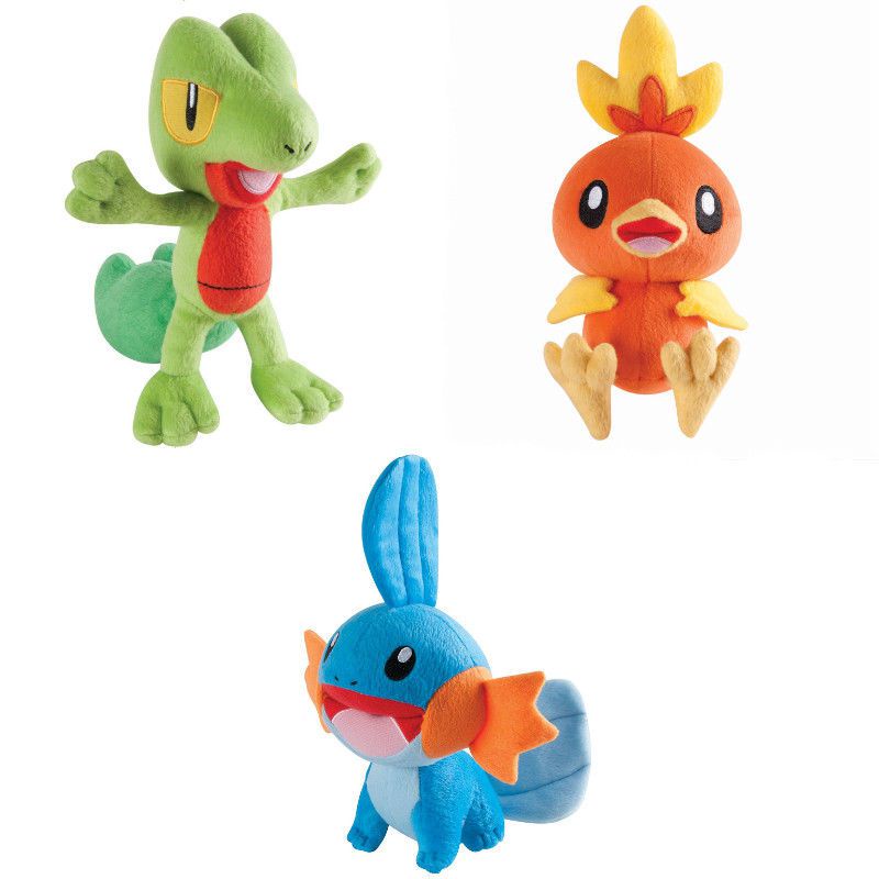 Đồ chơi búp bê nhồi bông Torchic treecko mudkip