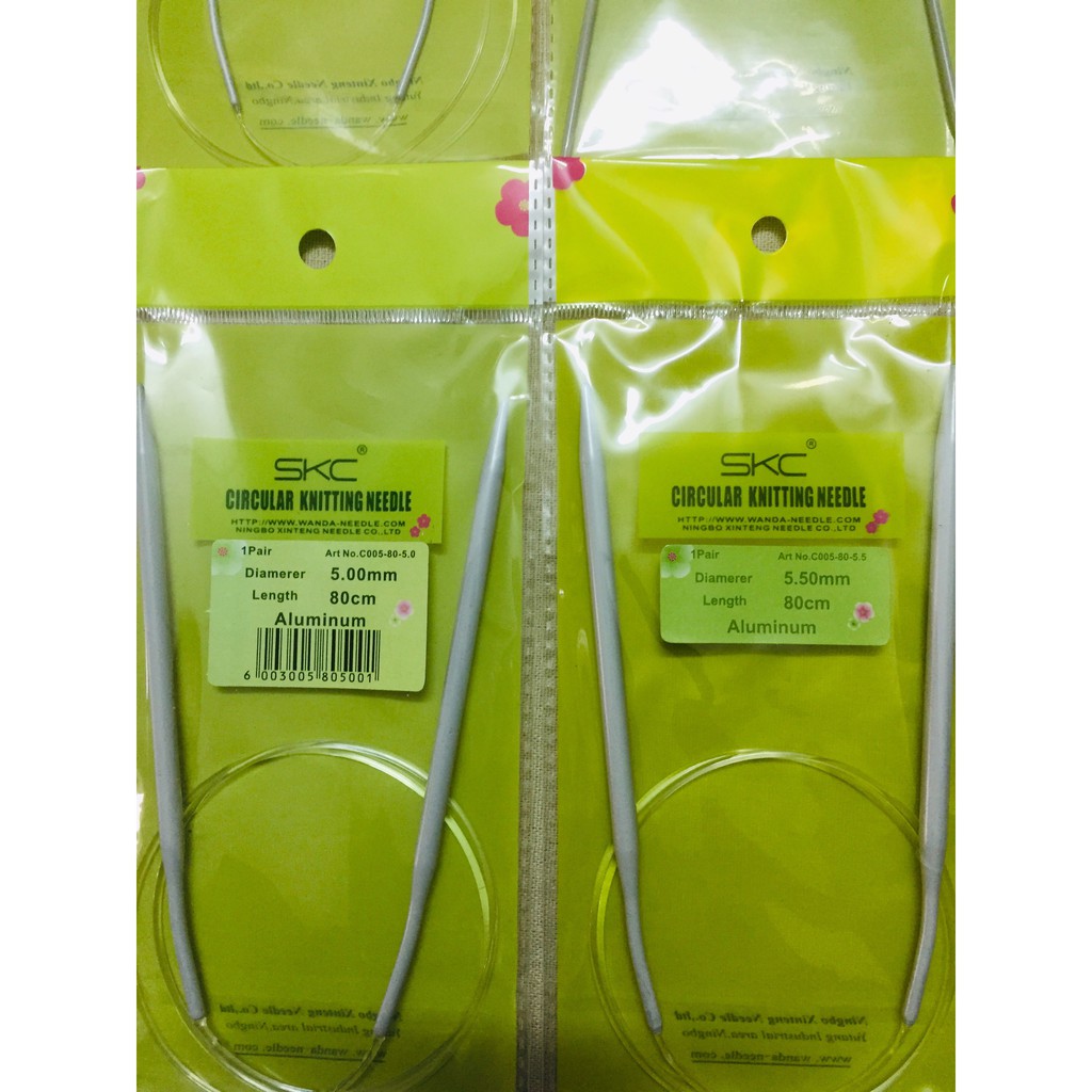 Que đan vòng SKC 80cm dùng đan áo, khăn, váy, mũ cao cấp