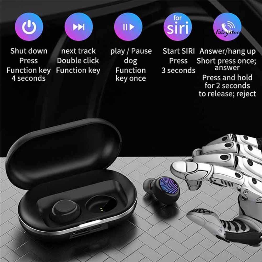 Tai Nghe Bluetooth 5.0 Fs + Tws Kèm Hộp Sạc