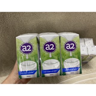 Lốc 6 hộp sữa tươi nguyên kem A2 200ml nội địa Úc date 10/2021