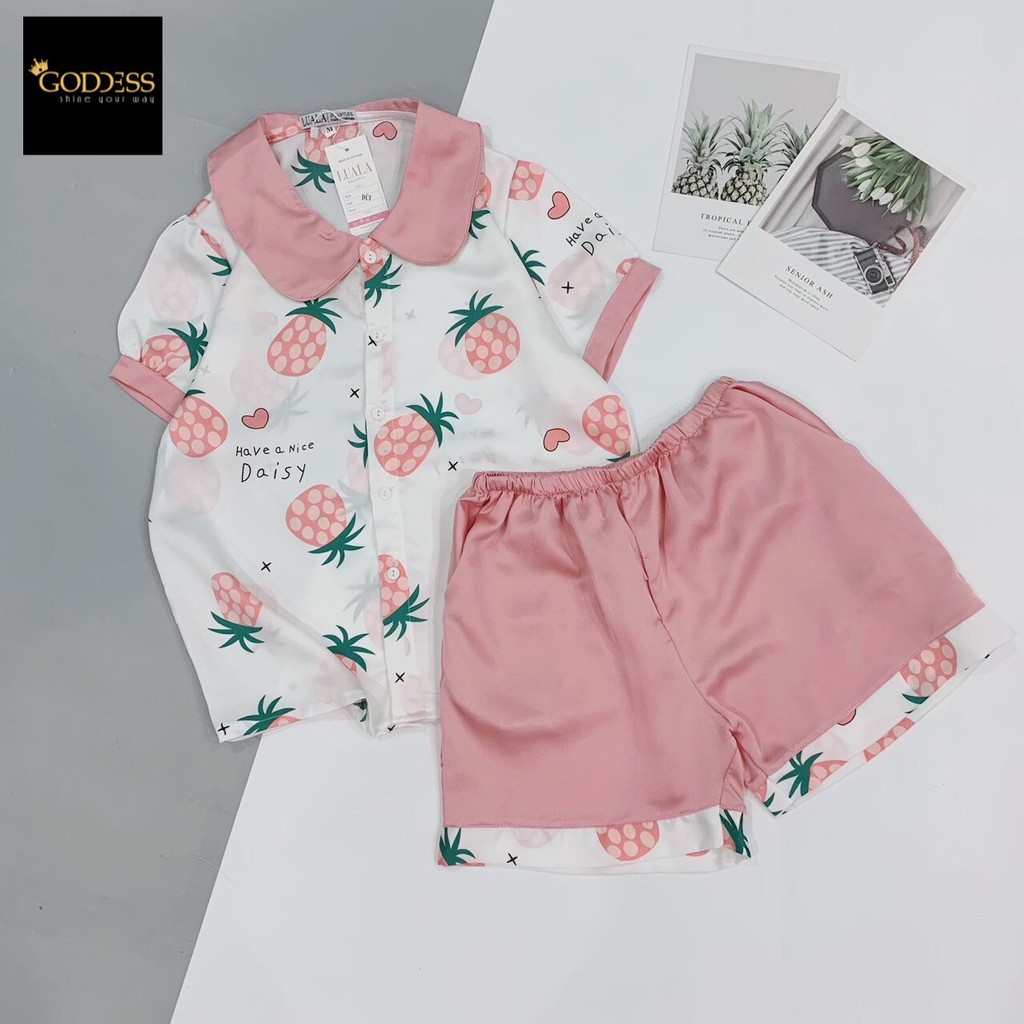 [Mã GODD2407 giảm 5% đơn 199K] Bộ đồ Pijama Lụa Satin 💖 Đồ ngủ đùi Bigsize 40 - 65kg cao cấp | BigBuy360 - bigbuy360.vn
