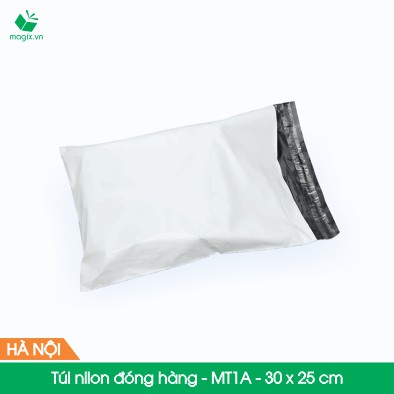 MT1A - 30x25 cm - 100 túi nilon 2 lớp đóng hàng thay thùng hộp
