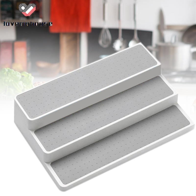 Kệ Để Gia Vị 3 Tầng Chống Trượt Dễ Dàng Chùi Rửa Tiện Dụng