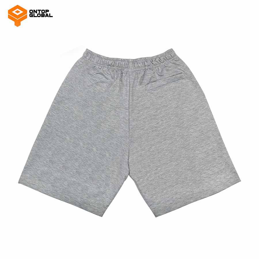 Quần short nam nữ vải nỉ màu xám ONTOP - Fade