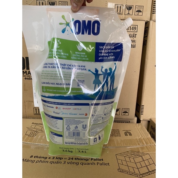 NƯỚC GIẶT OMO MATIC CHO QUẦN ÁO BÉ YÊU 3,6kg (Mầu Trắng)