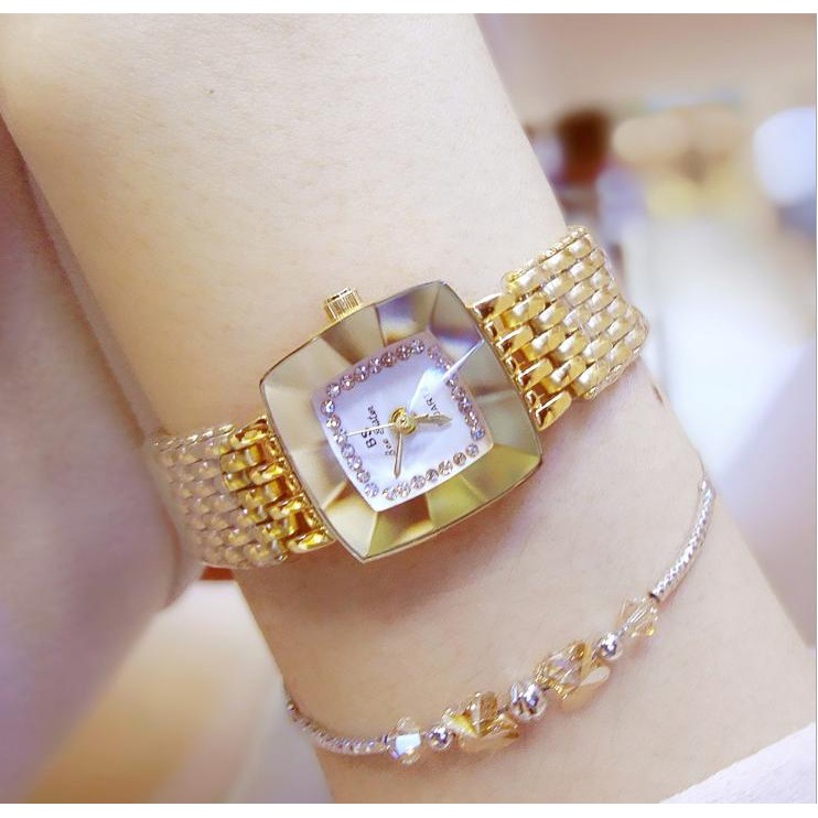 Đồng Hồ Nữ thời trang besister 001 Chính Hãng Đính Đá Kim Cương kinh saphia, Cao Cấp, Sang Trọng