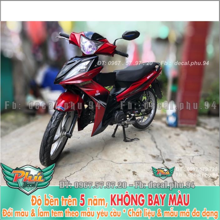Tem rời xe Galaxy. đỏ đen (H)  -1
