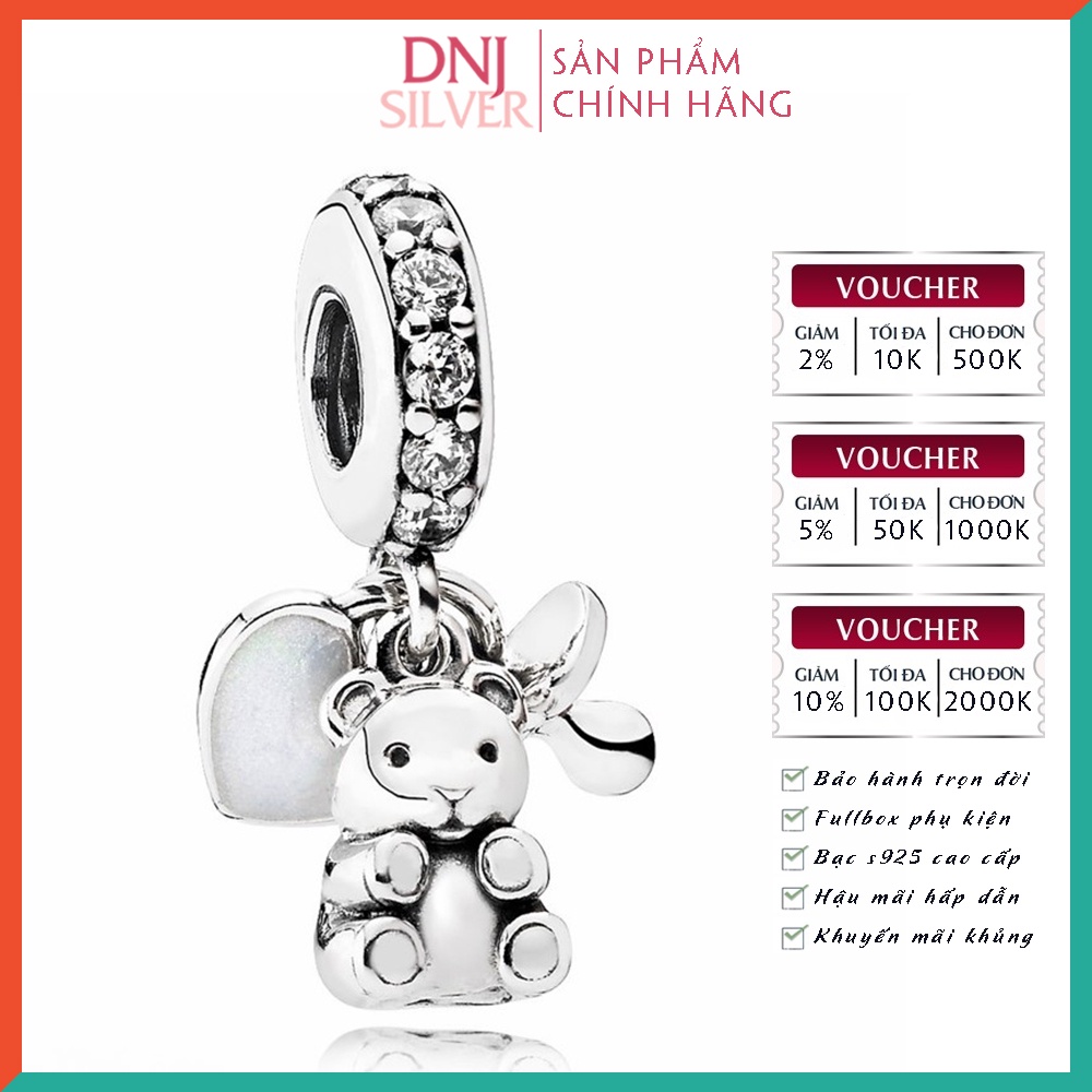 Charm bạc 925 cao cấp, bộ tổng hợp các mẫu charm bạc DNJ để mix vòng charm - Bộ sản phẩm từ DN321 đến DN336