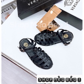 Sandal giọ vs tag đen đế bằng fullbox