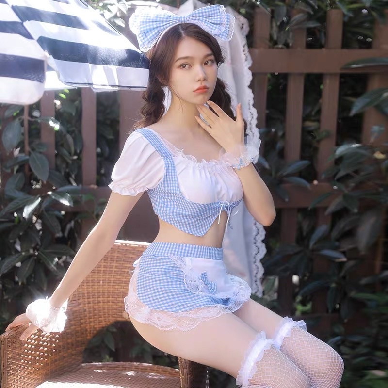 Set bộ cô hầu gái xanh (Ảnh thật) | BigBuy360 - bigbuy360.vn