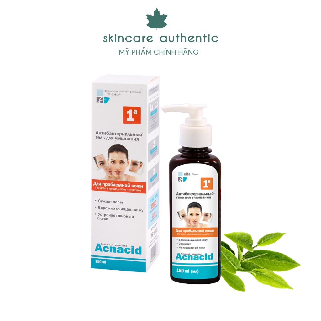 Sữa Rửa Mặt Acnacid Elfa Kháng Khuẩn 150ml