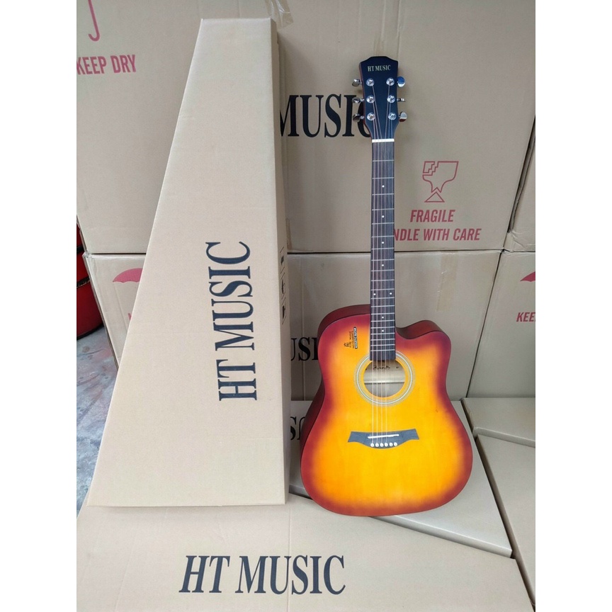 [Guitar giá rẻ] Đàn Guitar Acoustic HT-Music HT89 (Dáng D Cutaway) Có Ty Chỉnh Cần