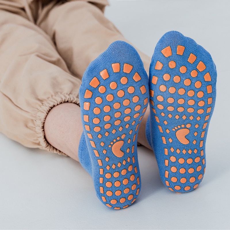 1 Đôi Vớ Cotton Chống Trượt Thoáng Khí Cho Bé Trai &amp; Gái Từ 1-12 Tuổi