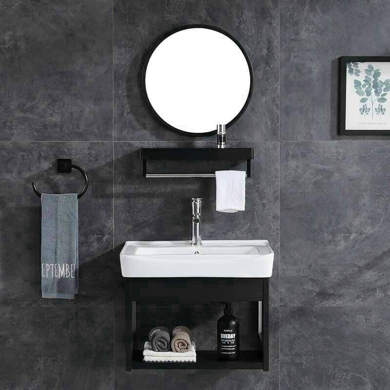 TỦ LAVABO TREO TƯỜNG ĐEN - SALE GIÁ KHO | BigBuy360 - bigbuy360.vn