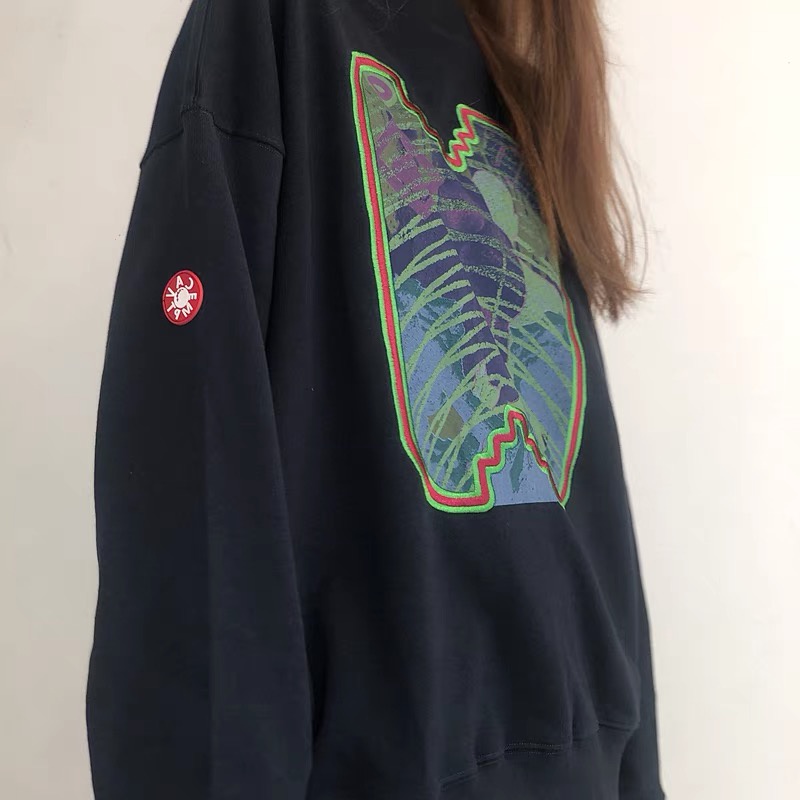 NRVP Áo Hoodie Dáng Rộng Thời Trang Hàn Quốc Đơn Giản Cá Tính Cho Nữ