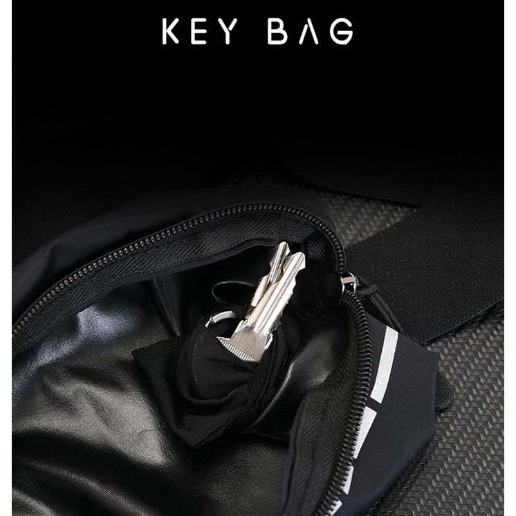 Đai chạy bộ, túi đựng điện thoại đeo hông Lycra đàn hồi, vô hình - màu đen, xám