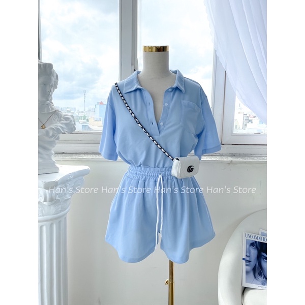 BỘ POLO CHẤT CÁ SẤU XỊN (ẢNH THẬT)