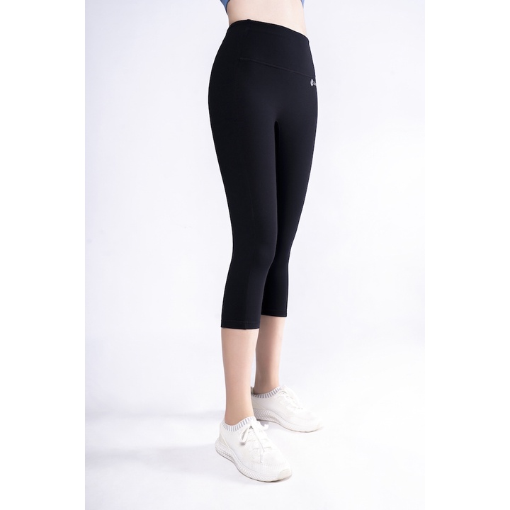 Quần Legging Lửng Tập Gym Yoga All Day Livan Sport Co Giãn Cao Cấp Màu Đen