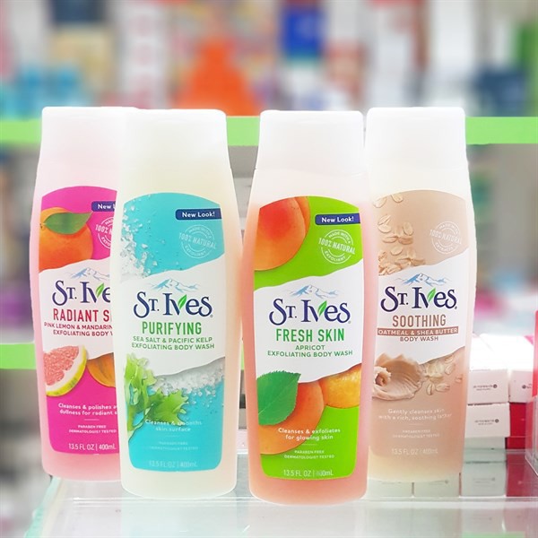 Sữa Tắm ST IVES Tẩy Tế Bào Chết BODY WASH USA (400-473ML) | BigBuy360 - bigbuy360.vn
