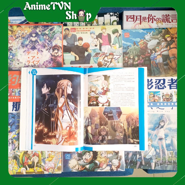 Album hình 100 trang Anime/Manga (SAO, Naruto, One Piece, Conan, Umaru, Re Zero, My Hero, Kuroko, Date a Live....)