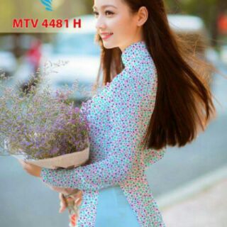 Vải áo dài hoa nhí
