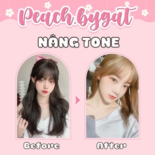 Thuốc NÂNG TONE tóc, không phải thuốc tẩy tóc, an toàn cho tóc của Peachbygat