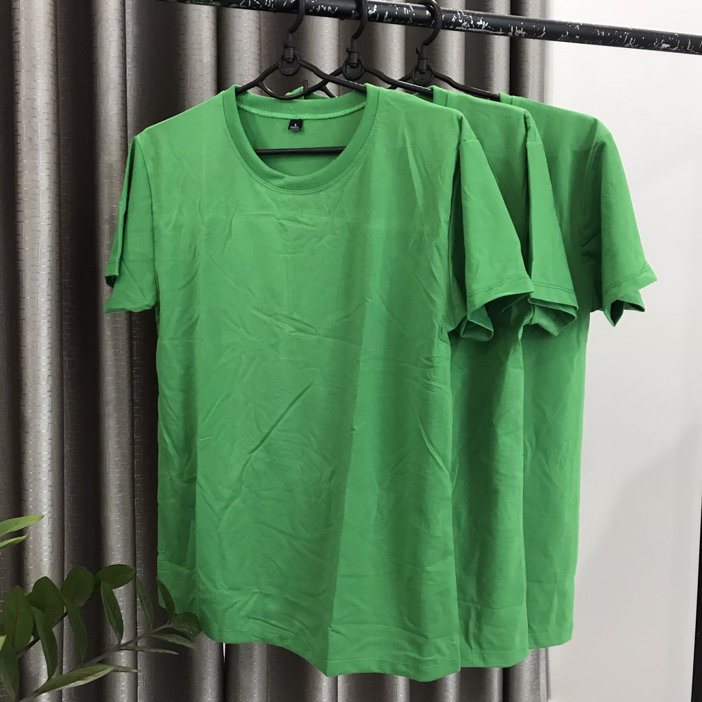 Áo Thun Màu Xanh Lá Đậm THỜI TRANG 24H Xanh Két Phom Xuông Vải Dày Đẹp Cho Cả Nam và Nữ | BigBuy360 - bigbuy360.vn