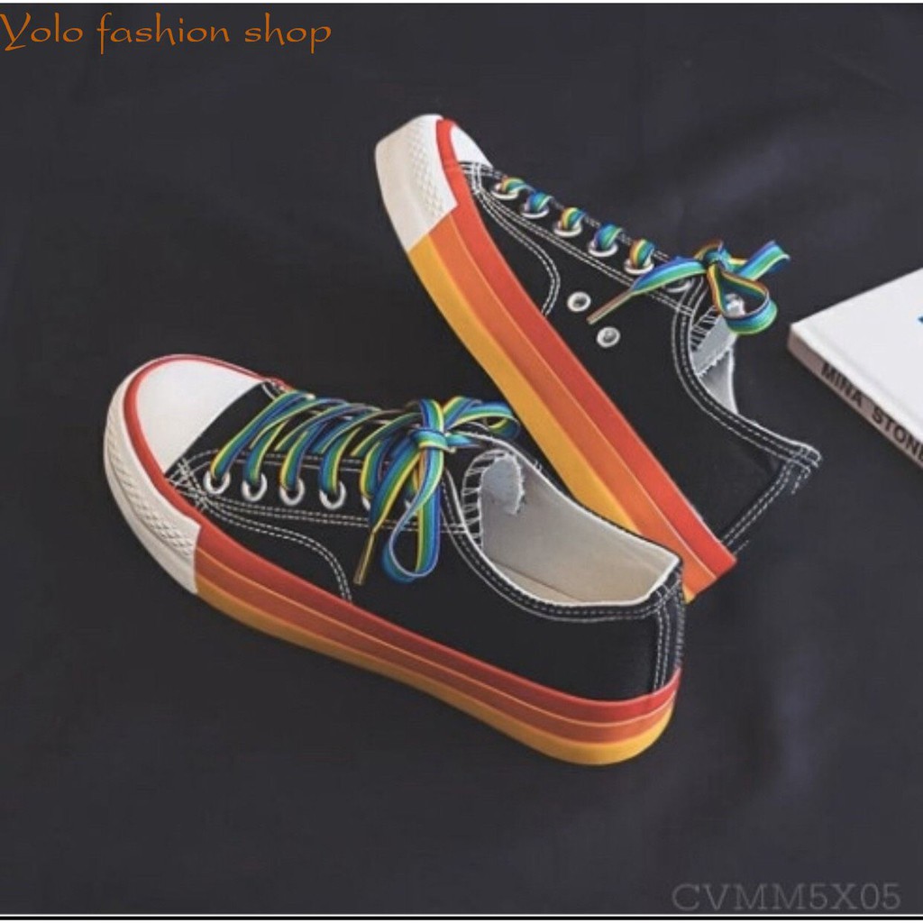 TT3_Giày thể thao nữ đế ngũ sắc cá tính | BigBuy360 - bigbuy360.vn