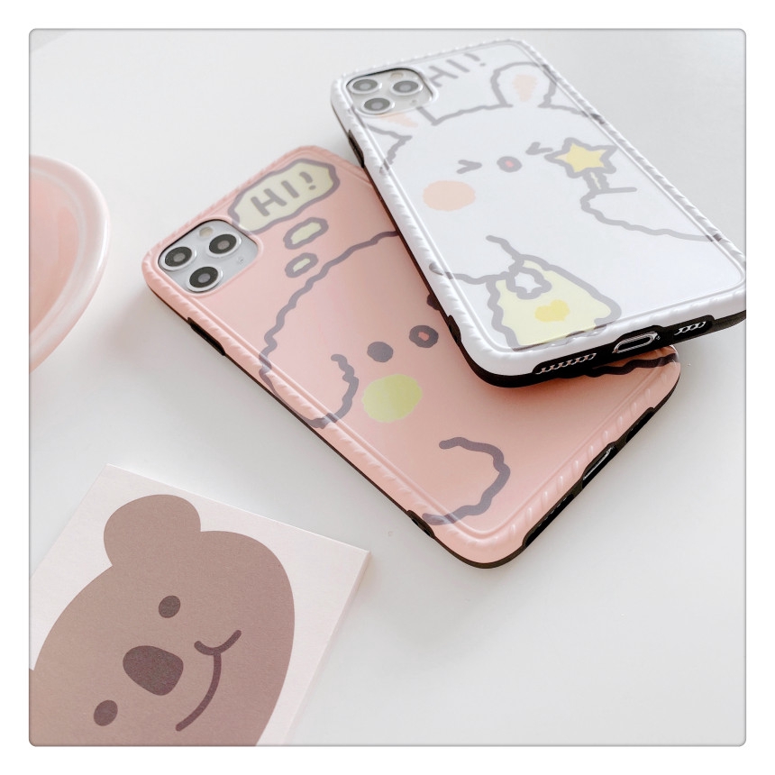 Ốp lưng iphone imd new cún và thỏ 5/5s/6/6plus/6s/6splus/7/7plus/8/8plus/x/xr/xs/11/12/pro/max/plus/promax - Awifi Q1-8 | BigBuy360 - bigbuy360.vn