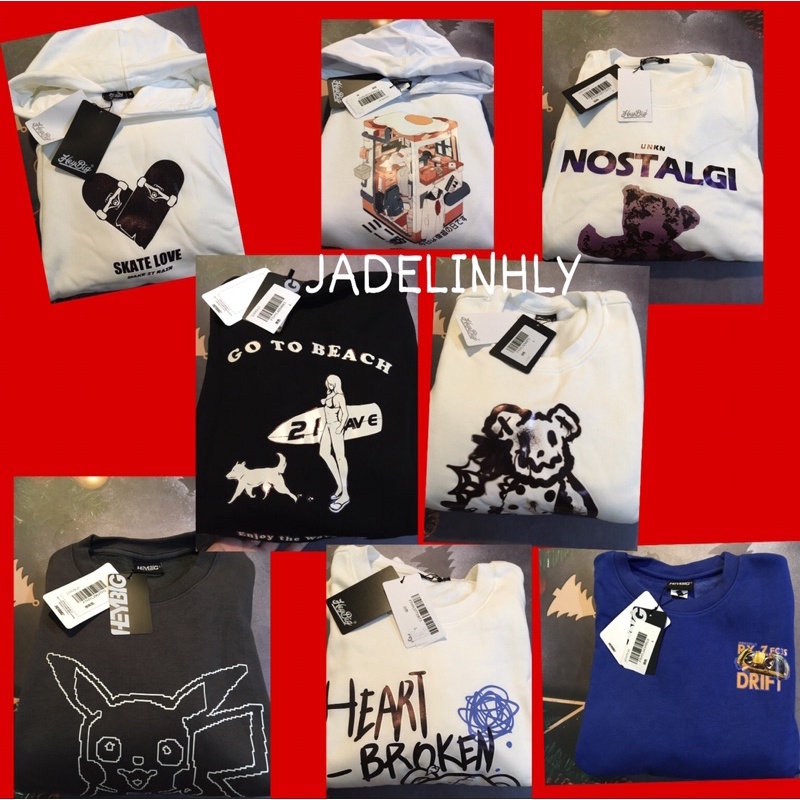 Áo hoodie và sweater heybig sale (có sẵn) hsl limited edition eight