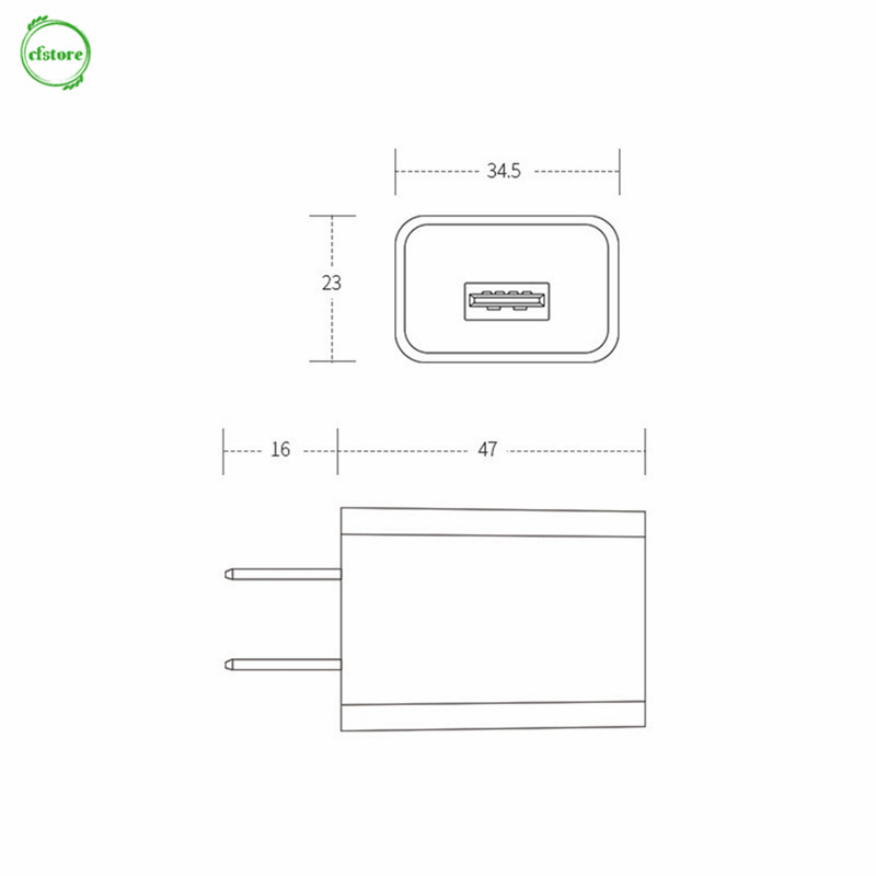 Củ Sạc Cổng Usb 5v 2a 10w Cho Điện Thoại