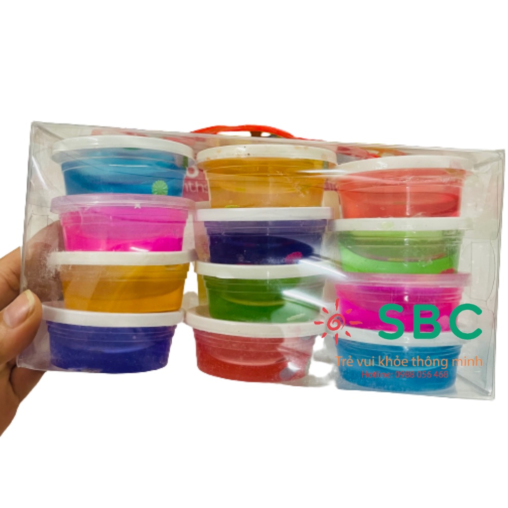 1 hũ Slime Slam trong giúp thư giãn chơi vui cho cả người lớn và trẻ em - Đồ chơi nhựa dẻo