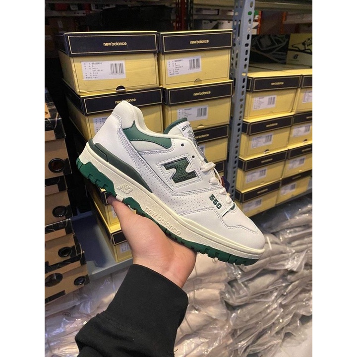 GIÀYSNEAKER NB 550 XANH LÁ, NB 550 XANH THAN, XANH NAVY, TRẮNG XANH CÁC MÀU CƠ BẢN NAM NỮ