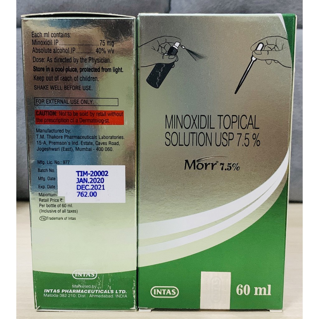 Thuốc mọc râu Minoxidil 7.5% - Morr Intas