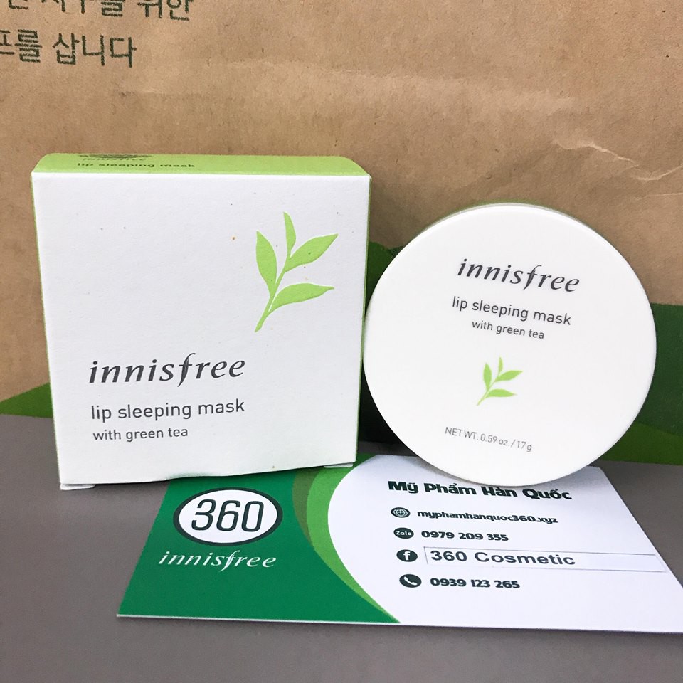 Mặt Nạ Ngủ Cho Môi Từ Trà Xanh Innisfree Lip Sleeping Mask with Green Tea 17g