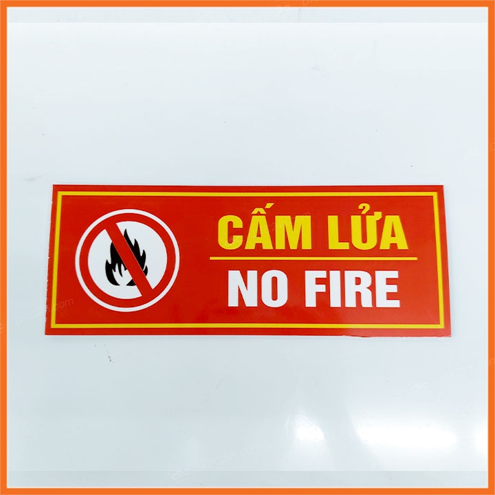 Bảng nội quy tiêu lệnh phòng cháy chữa cháy - Cấm lửa - Cấm hút thuốc - Exit