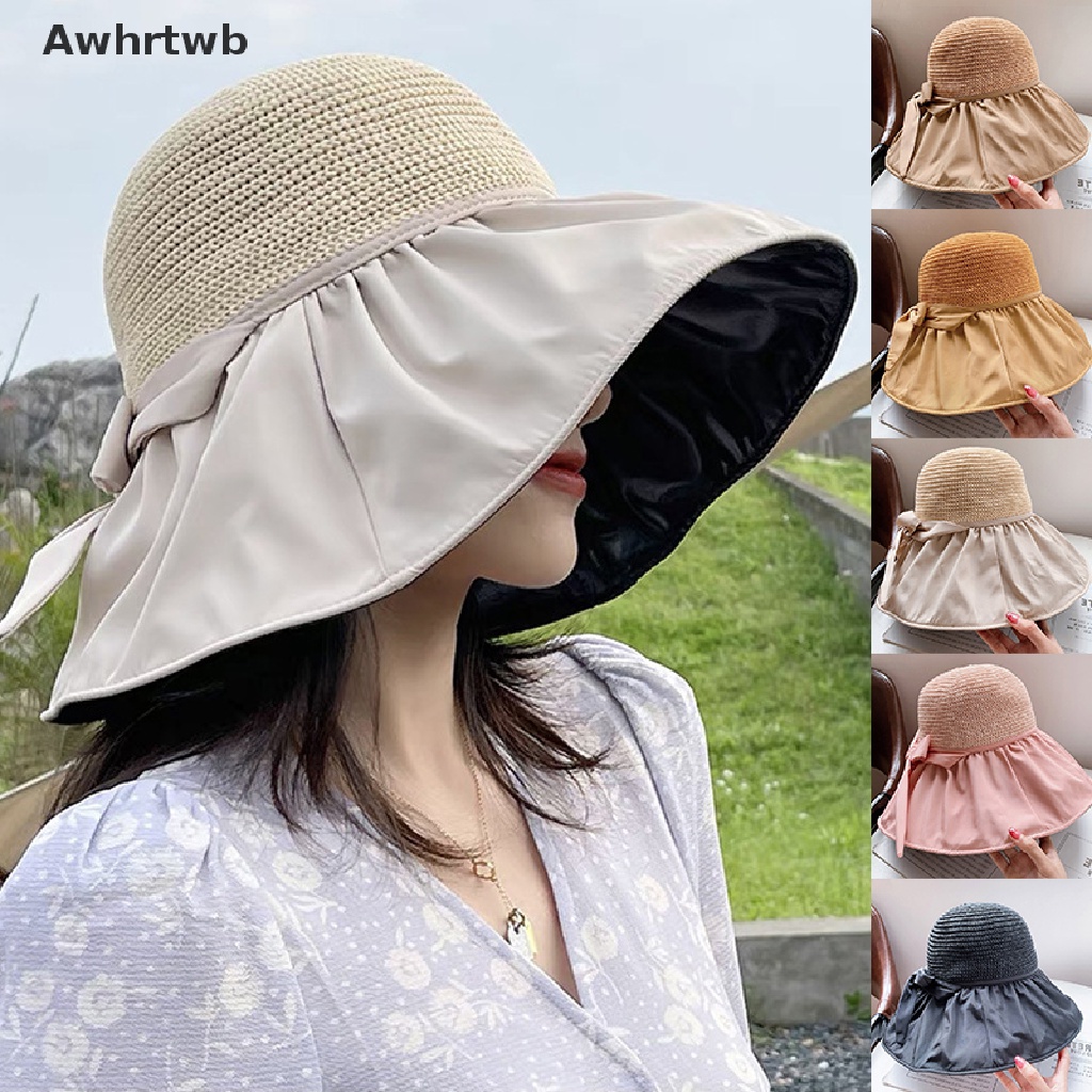 Mũ Cói Rộng Vành Chống Nắng Tia Uv Thời Trang Đi Biển Mới