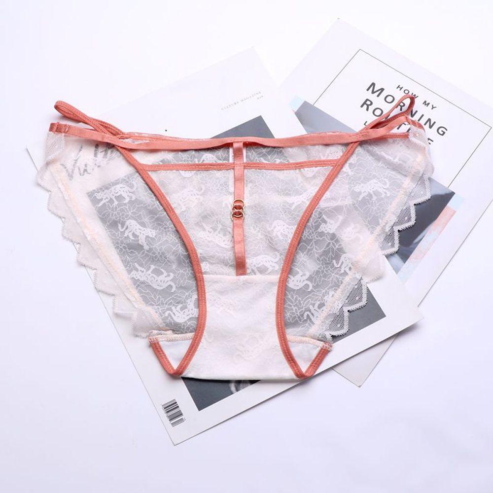 Quần Lót Cotton Phối Ren Lưng Vừa Màu Trơn Quyến Rũ Thời Trang Cho Nữ 2life