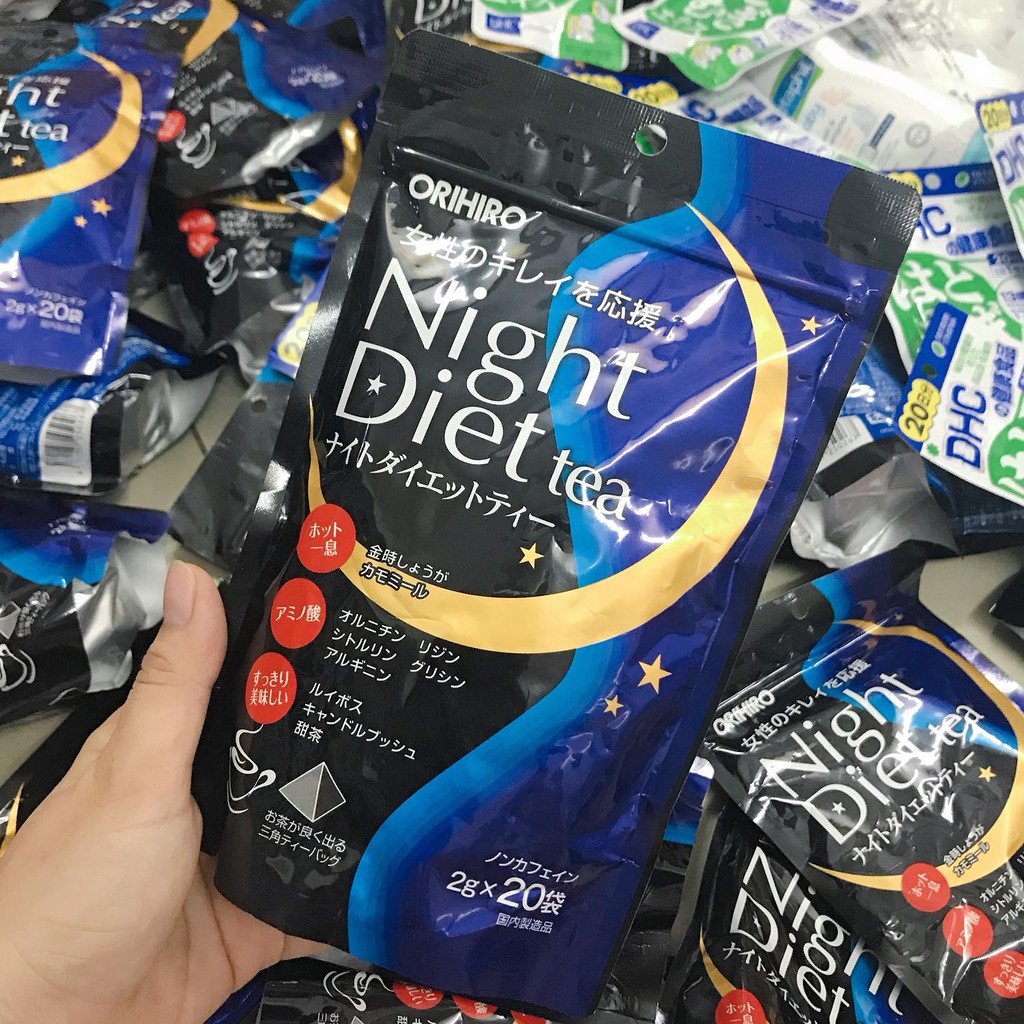 Trà Giảm Cân Đêm Night Diet Orihiro Nhật Bản