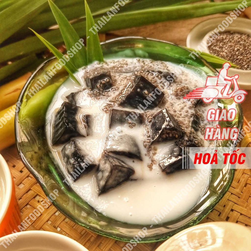 Set Sương Sáo Hạt Chia Nước Cốt Dừa Đầy Đủ Nguyên Liệu Nấu 10 - 15 Chén - Set Tự Nấu