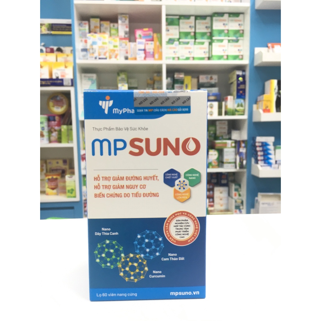 Viên TIỂU ĐƯỜNG nano dây thìa canh MPsuno, hỗ trợ tăng bài tiết Insulin, ổn định đường huyết, ngăn ngừa biến chứng 60v